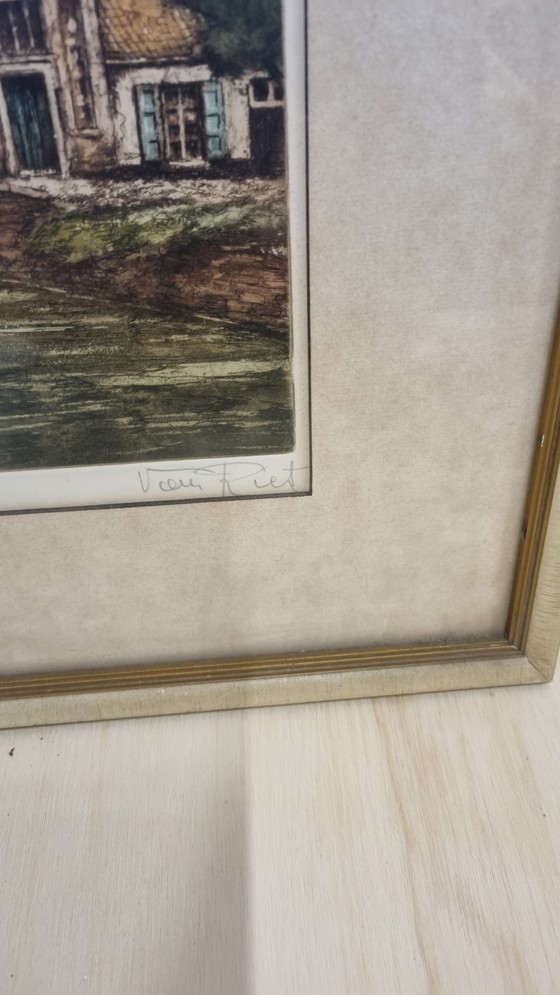 Image 1 of Willem Van Riet radiert Brügge