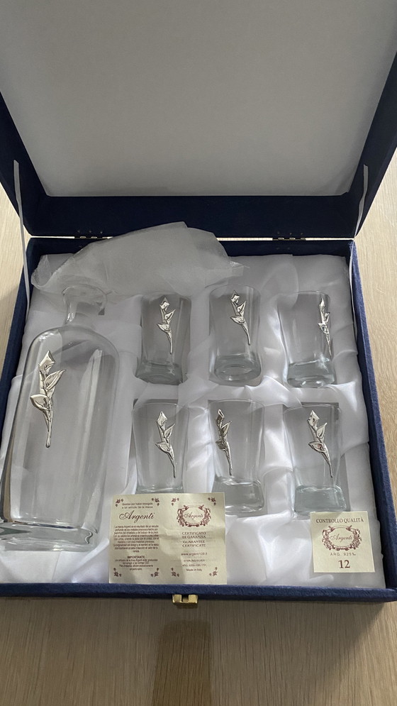 Image 1 of Italienisches Kristallgetränkeset + Karaffe