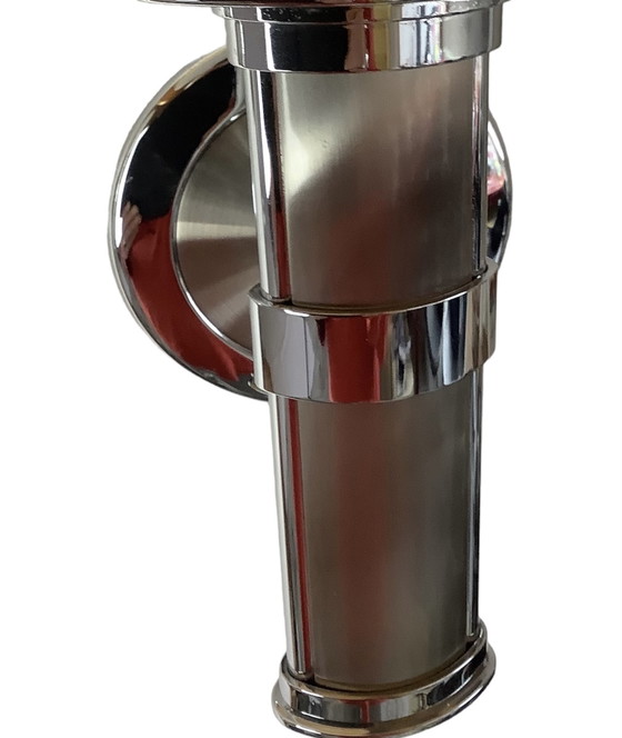 Image 1 of 2 x B&M Leuchten Palair Nickel Matt Chrom Design Wandleuchten