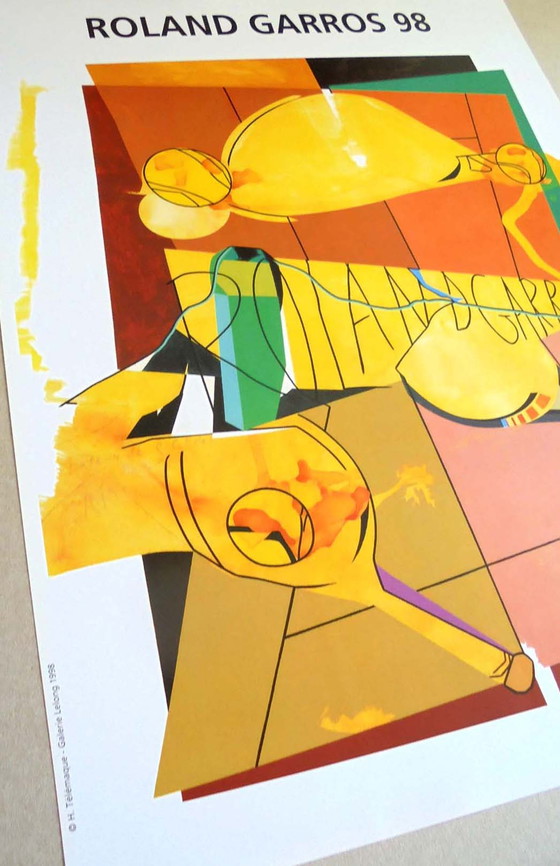 Image 1 of Télémaque - Originalplakat Roland Garros 1998 - Galerie Lelong, Paris