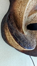 Brutalist Wanduhr/Lampe