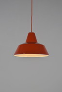 Emaille-Hängelampe, entworfen von Axel Wedel Madsen für Louis Poulsen, 1960er Jahre