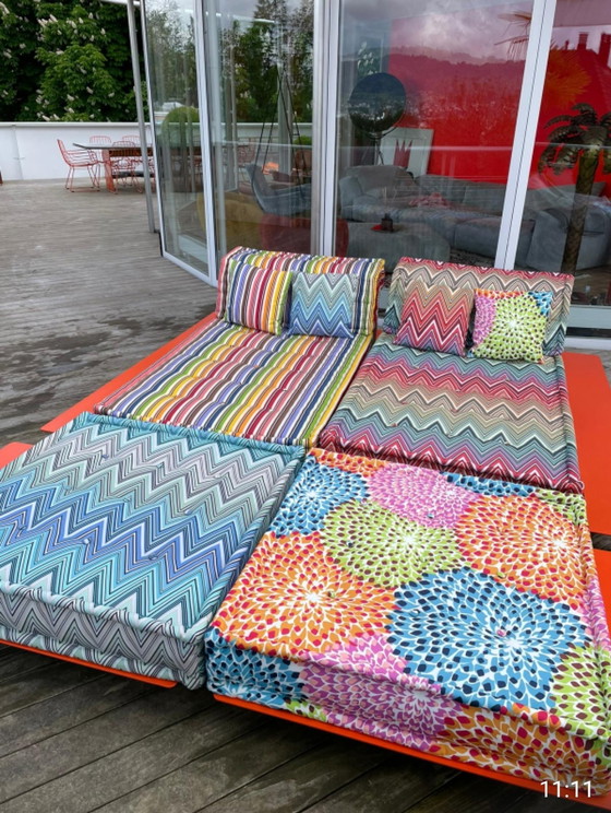 Image 1 of 2x Roche Bobois outdoor Liege Mah Jong Missoni chair