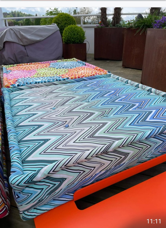 Image 1 of 2x Roche Bobois outdoor Liege Mah Jong Missoni chair