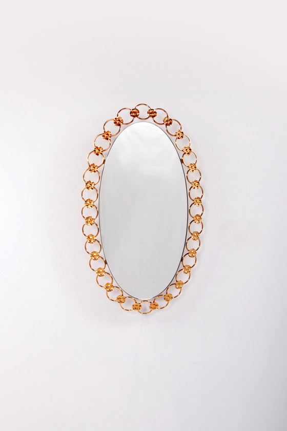 Image 1 of Illuminate Wandspiegel Hollywood Regency Style gold