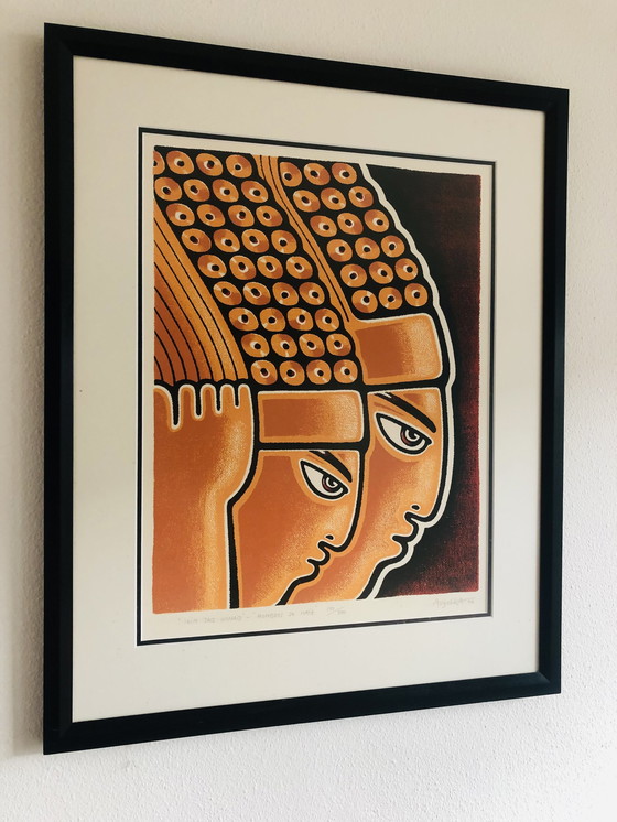 Image 1 of Angelika - Ixim taq winaq' - Siebdruck 'Hombres de Maiz'