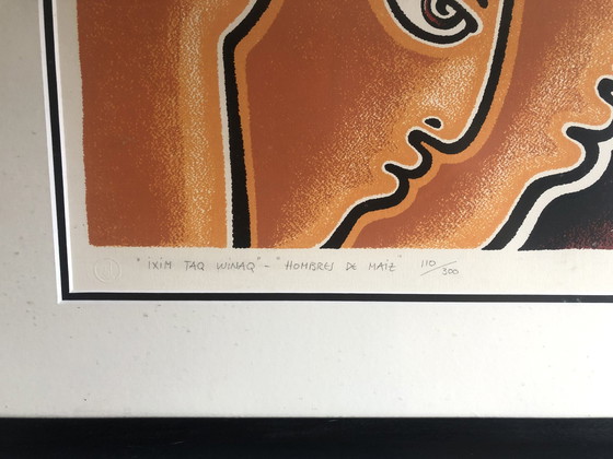 Image 1 of Angelika - Ixim taq winaq' - Siebdruck 'Hombres de Maiz'