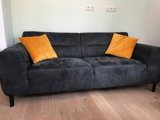 Image 1 of 2-3 Pers. Bank Boreas, blau/grau, über 1 Jahr alt