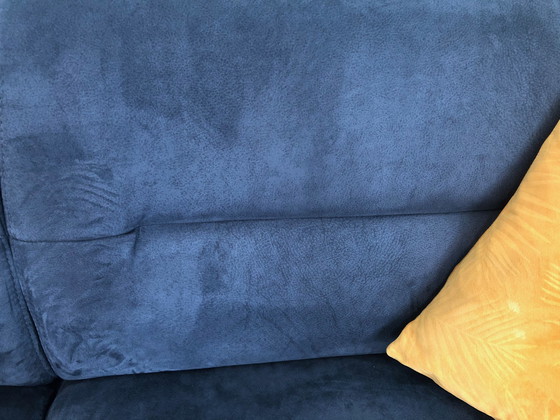 Image 1 of 2-3 Pers. Bank Boreas, blau/grau, über 1 Jahr alt