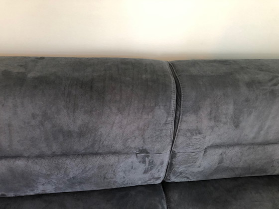 Image 1 of 2-3 Pers. Bank Boreas, blau/grau, über 1 Jahr alt