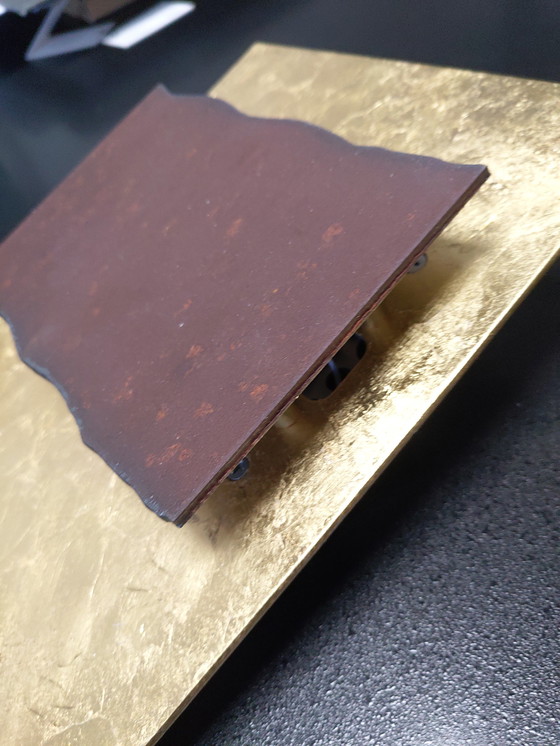 Image 1 of Minitallux Wandleuchte Modell Piastra mit Blattgold