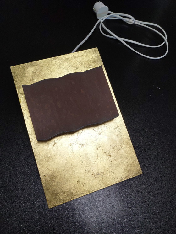 Image 1 of Minitallux Wandleuchte Modell Piastra mit Blattgold