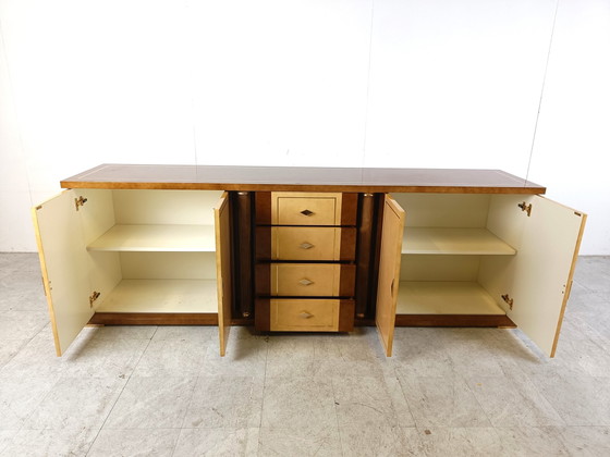 Image 1 of Vintage Anrichte aus lackiertem Ziegenleder