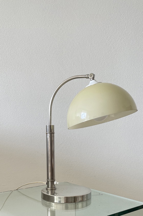Image 1 of Vintage Schreibtischlampe Opalin
