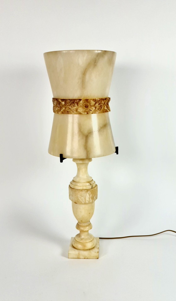 Image 1 of Pegasan - Alabaster - Naturstein - Tischlampe - Stehlampe - Spanien - XL-Lampe - 70er Jahre