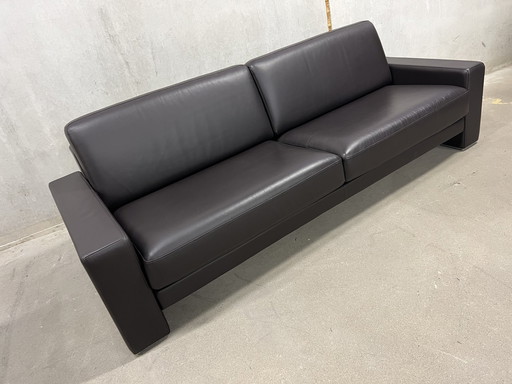 Rolf Benz Ego 4-Sitzer-Sofa, Braun Leder