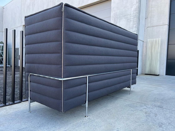 Image 1 of Vitra Alkoven-3-Sitzer-Sofa mit hoher Rückenlehne