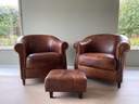 2x Joris Clubsessel + Fußhocker