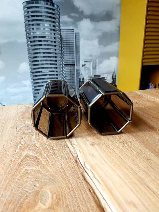 Image 1 of 2x Vintage skandinavische Kerzenhalter