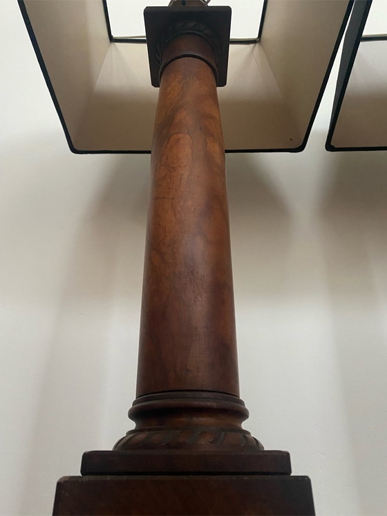 Image 1 of Neoklassizistische Säulenlampen aus Marmor