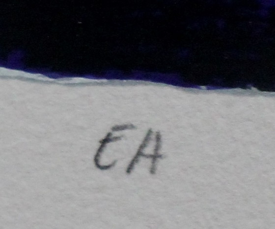 Image 1 of Ton Schulten – Siebdruck: Frühlingsbäume – 1995