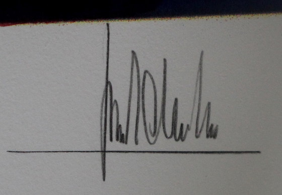 Image 1 of Ton Schulten – Siebdruck: Frühlingsbäume – 1995