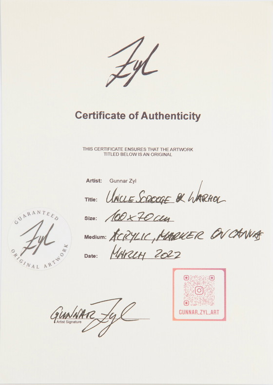 Image 1 of Gunnar Zyl - Onkel Dagobert & Warhol