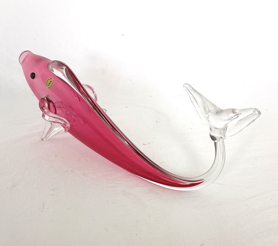 Image 1 of L und M Salonglas ein rosafarbener Glasfisch