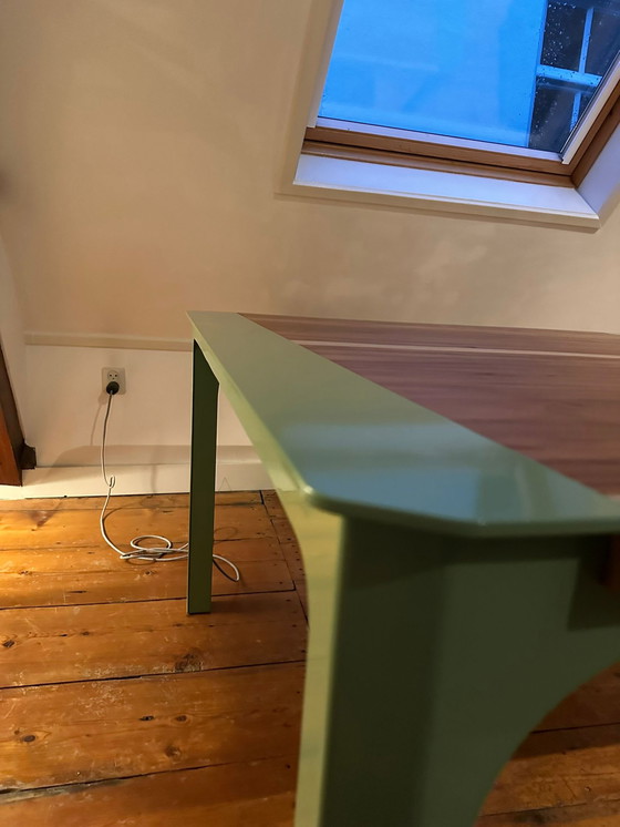 Image 1 of Industrieller Esstisch aus Teakholz