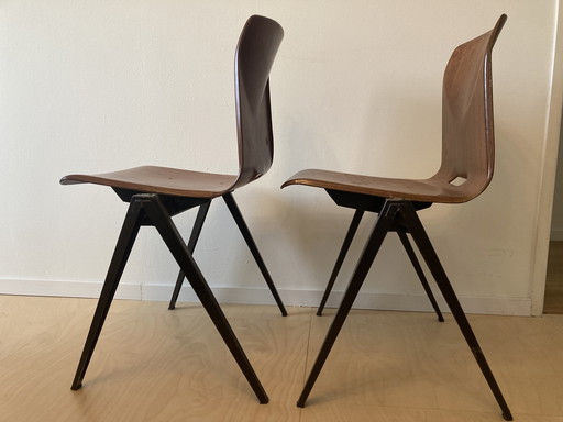 2x Thur-op-Seat Galvanitas Schulstuhl