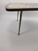 Moderner Couchtisch aus der Mitte des Jahrhunderts von Berthold Muller aus Messing und Mozaïec 