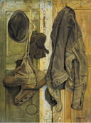 Jopie Huisman --- Stilleben mit Lederjacke von Jelmer 1975