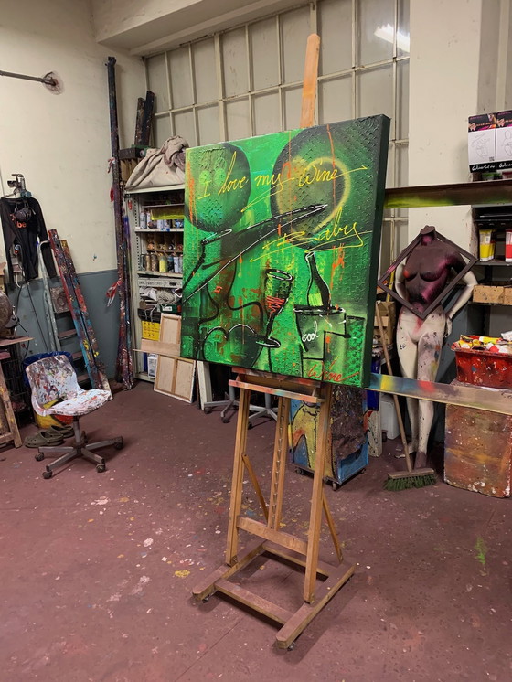 Image 1 of Geoffrey Wine Ich liebe mein Weinbaby – in GRÜN