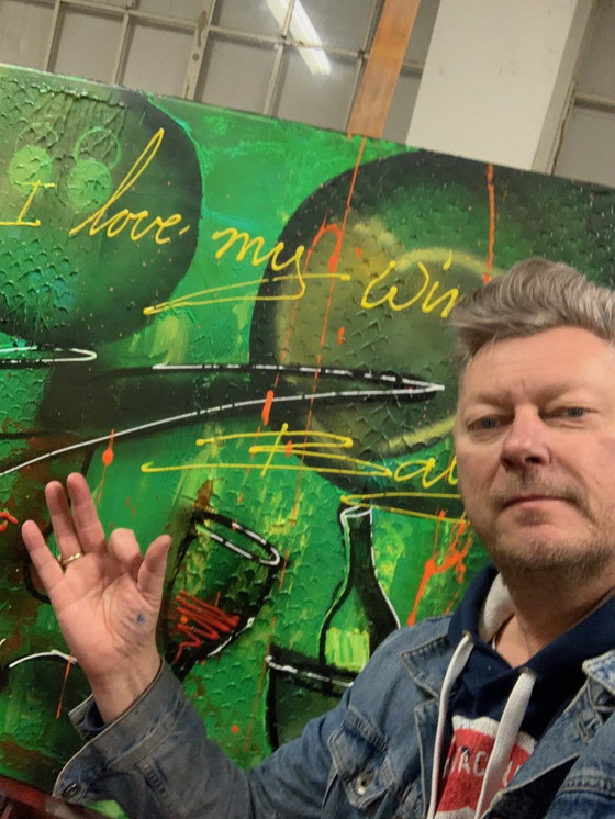 Image 1 of Geoffrey Wine Ich liebe mein Weinbaby – in GRÜN