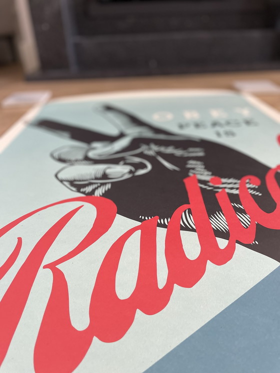 Image 1 of Peace is Radical, unterzeichnet und datiert von Shepard Fairey (OBEY)
