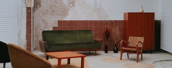 Image 1 of Mid Century Sofa | Vintage - Schlafsofa