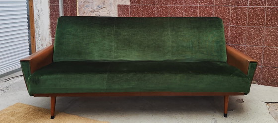 Image 1 of Mid Century Sofa | Vintage - Schlafsofa