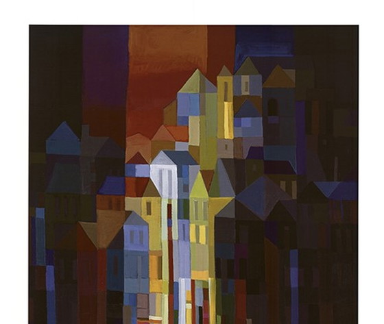 Image 1 of Ton Schulten Stadt bei Nacht von 1997