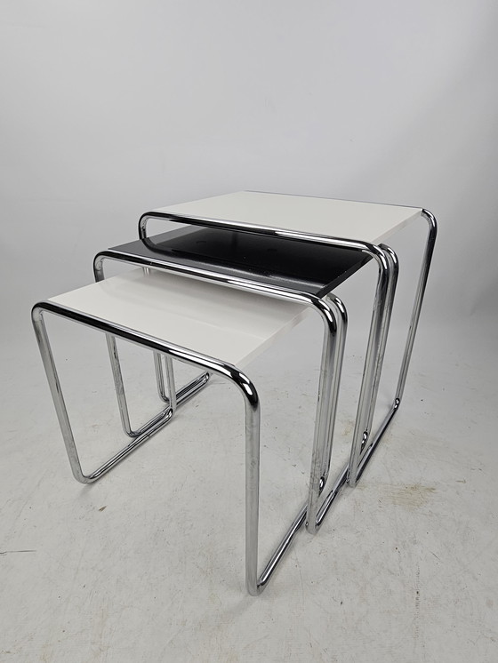 Image 1 of Gebr. van der stroom Dutch Originals Gipsklassiker Gispen Beistelltische