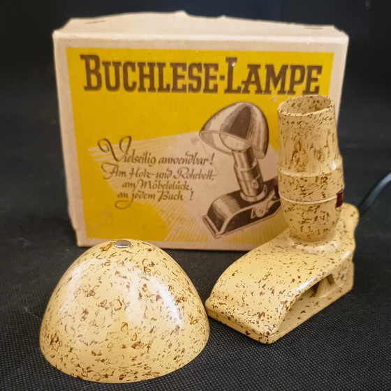 Image 1 of Hergil-Buchleselampe mit gesprenkeltem Motiv in Originalverpackung