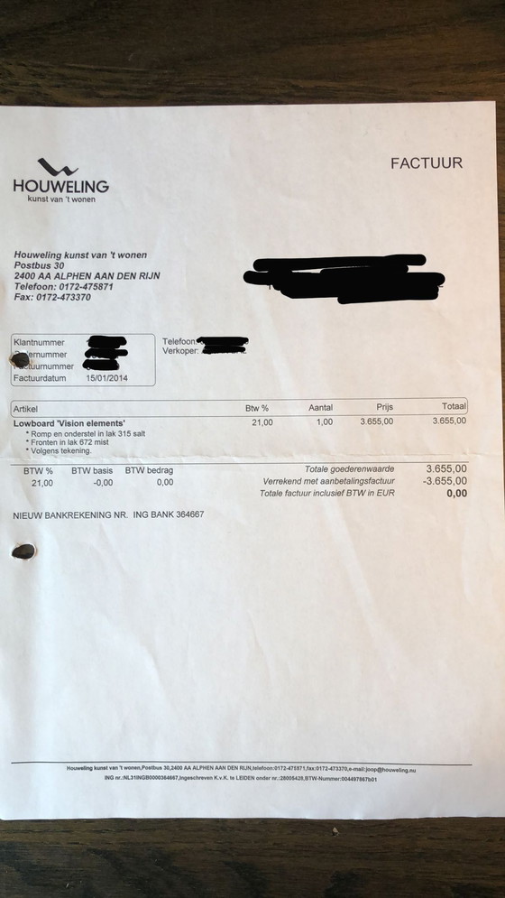 Image 1 of Pastoe Lowboard 'Vision elements' TV-Schrank