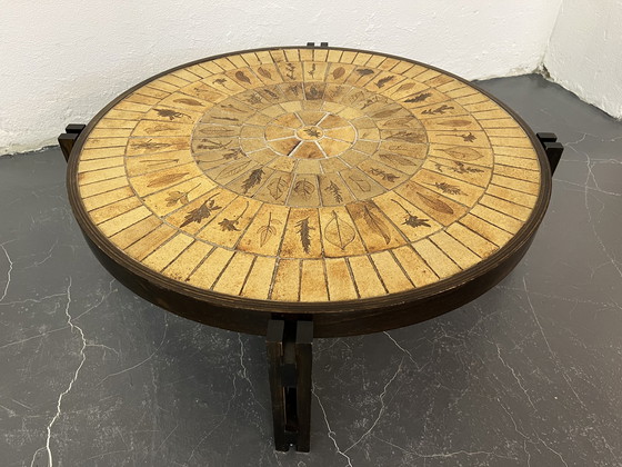 Image 1 of Roger Capron Brutalist Couchtisch aus Keramik