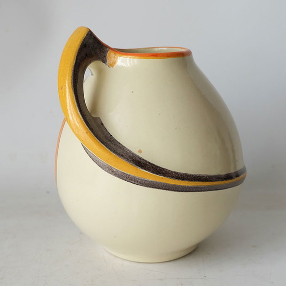 Image 1 of Kennemer Pottery Velsen - Art Deco, dekorierter Keramikkrug