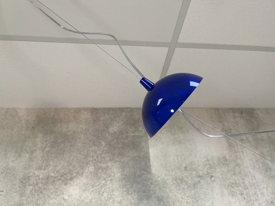 Image 1 of Kartell FL/Y Transparente blaue Lampe