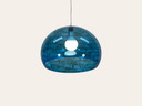 Kartell FL/Y Transparente blaue Lampe