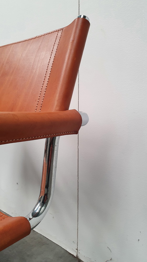 Image 1 of 4x Cognac Tuigleer Mart Stam Linea Veam Jahrgang 70er Jahre