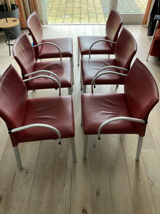 Image 1 of Leolux Myto Izaki Serie Tisch mit 6 Stühlen