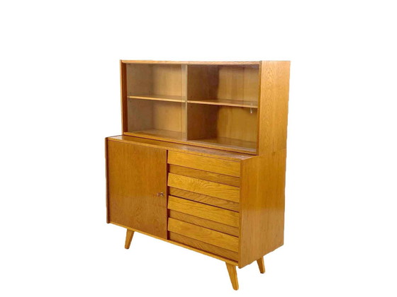 Image 1 of Vintage Jirí Jiroutek U-458 Schrank mit Vitrine