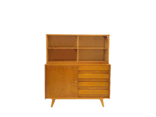 Vintage Jirí Jiroutek U-458 Schrank mit Vitrine