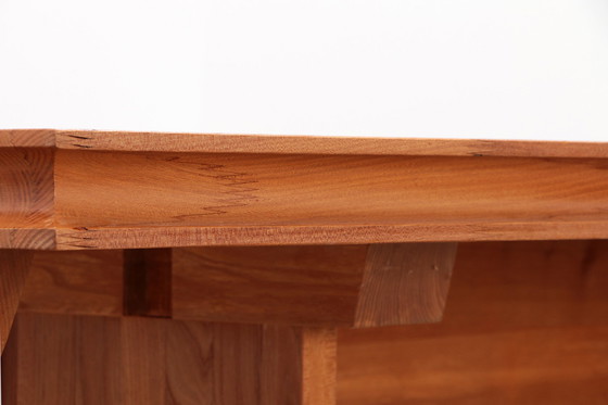 Image 1 of Großer Esstisch oder Konferenztisch im Stil von Pierre Chapo, 1960, Frankreich